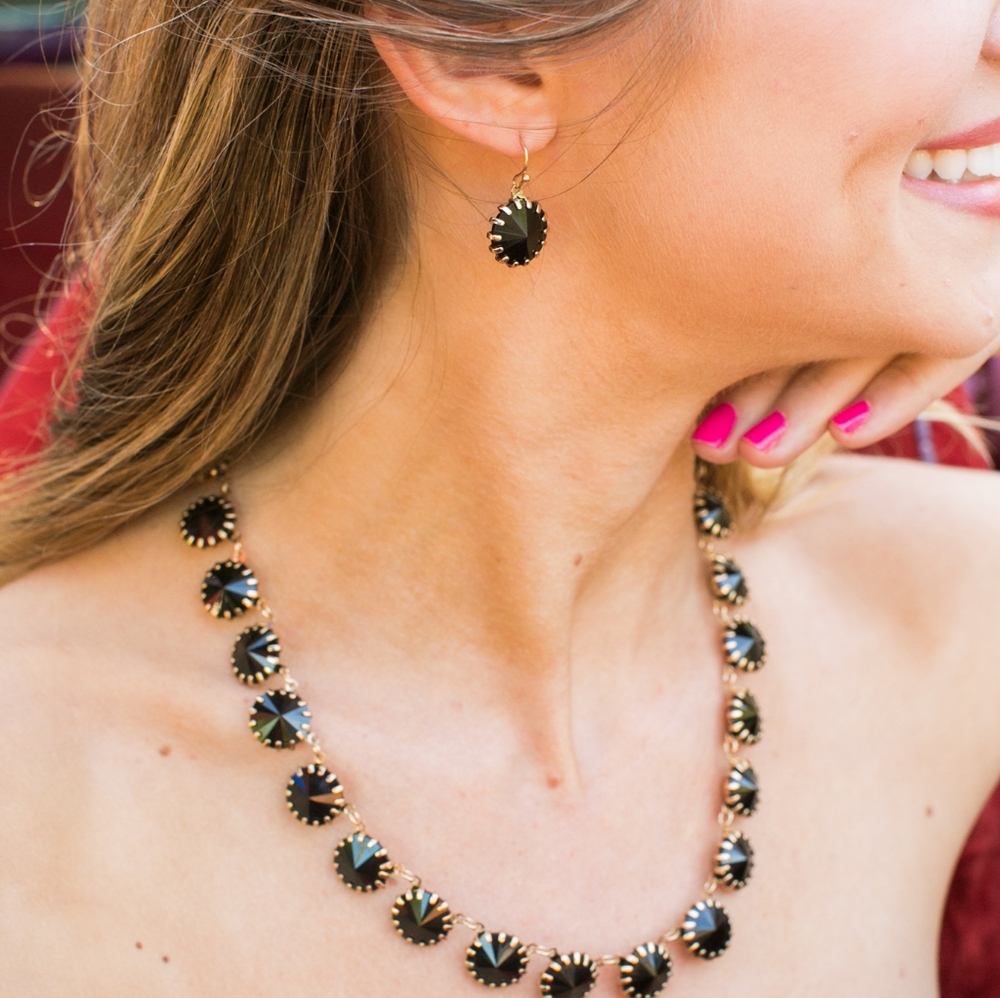 Statement Necklace- Pink, Black or Clear